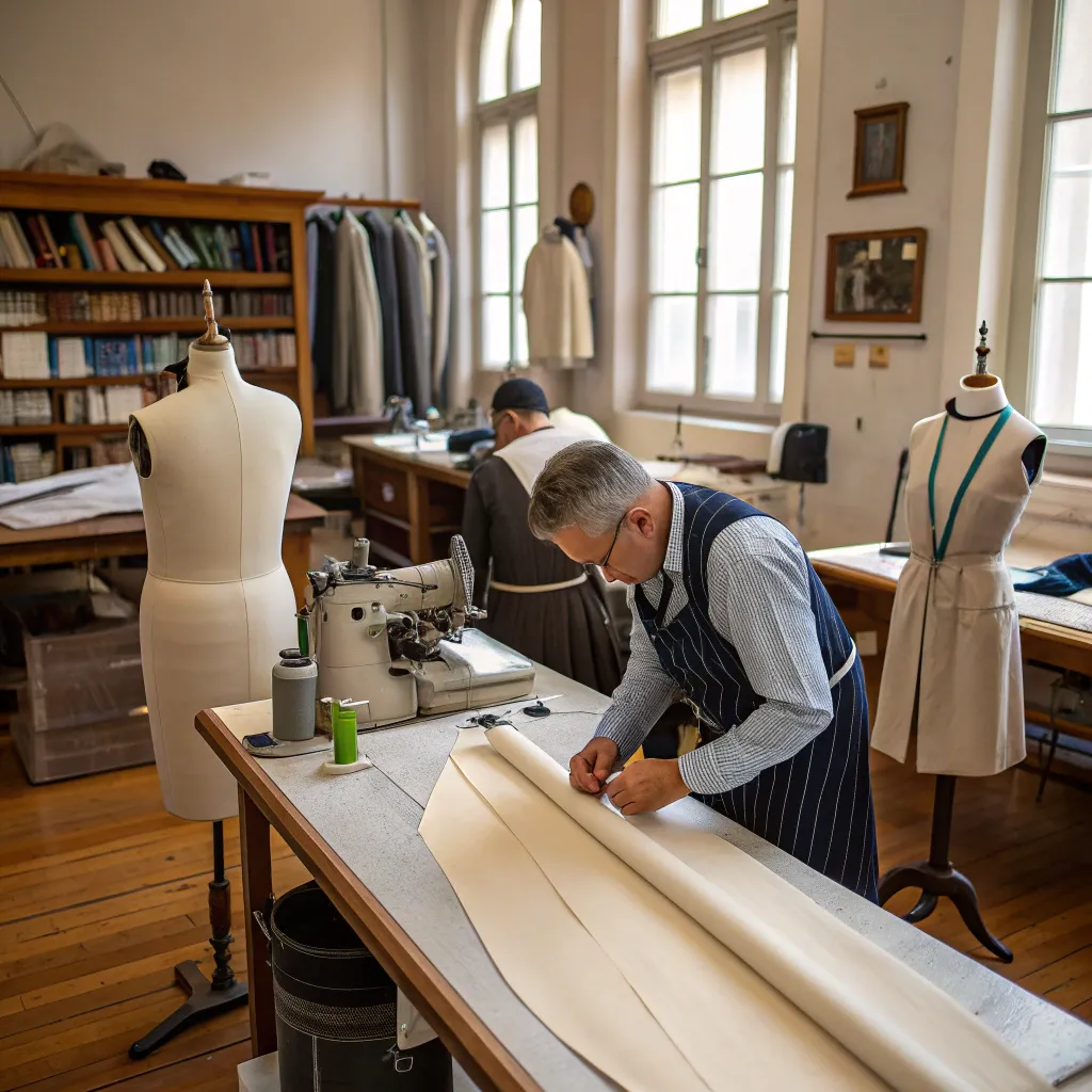 Tailoring workshop in progress